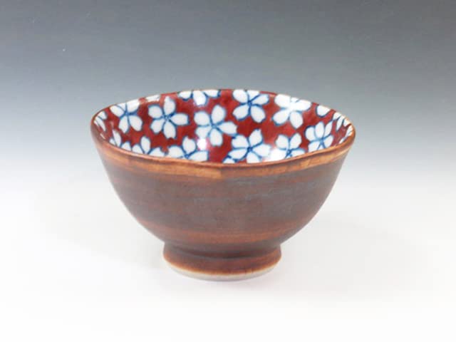 銀山上の畑焼 東羽都山窯 三多紋 陶器 置物 湯呑み